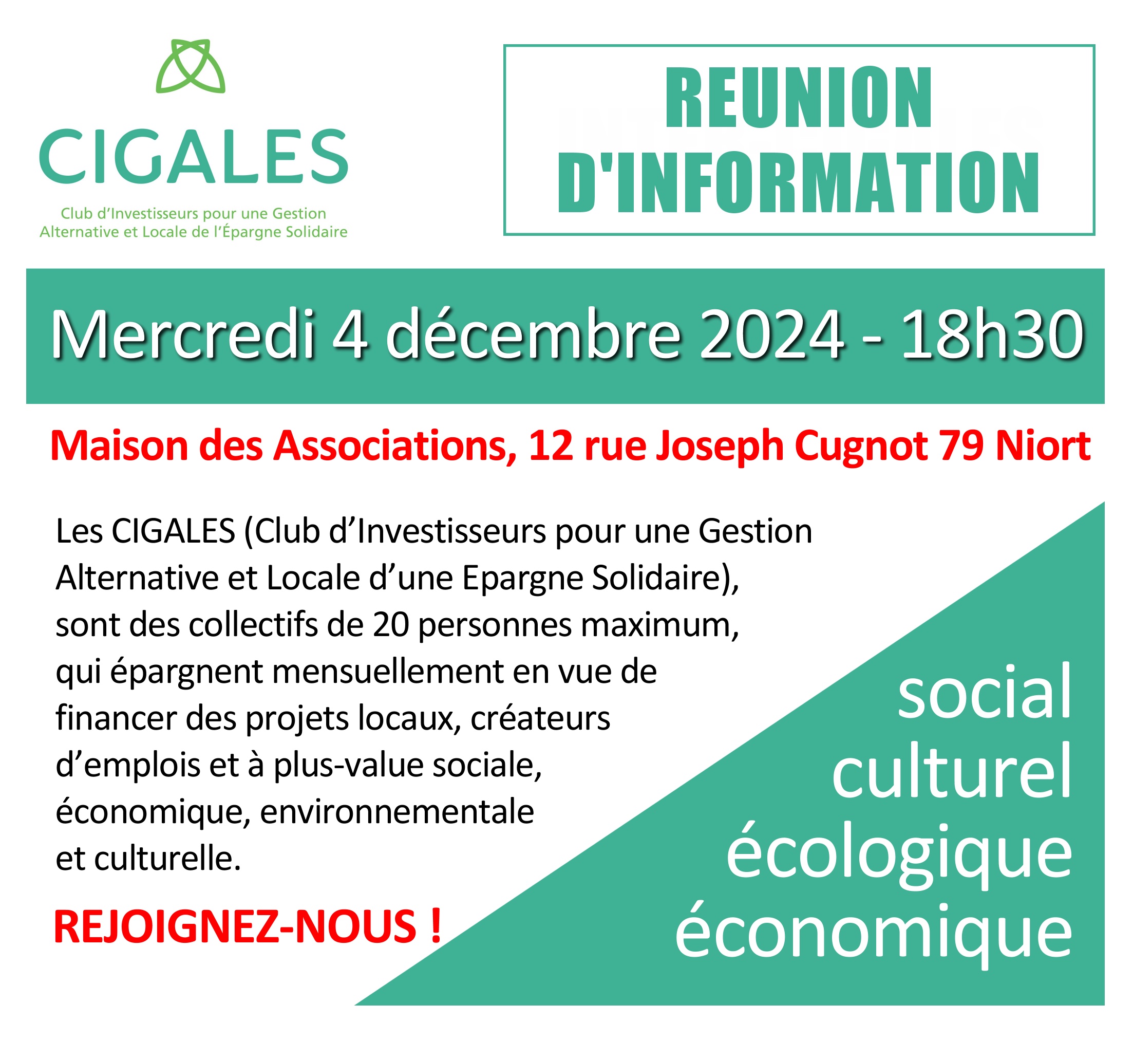 Réunion dinfo Cigales Niort