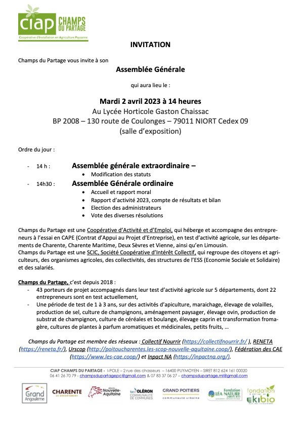 CDP AG 2024 04 02 Niort Invitation