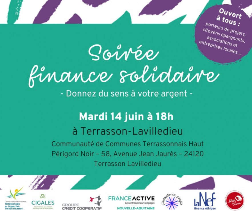Soirée finance solidaire Dordogne